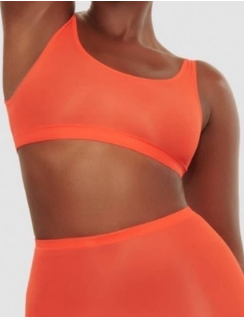 SKIMS Jelly Sheer Scoopneck Bralette in Poppy NWT